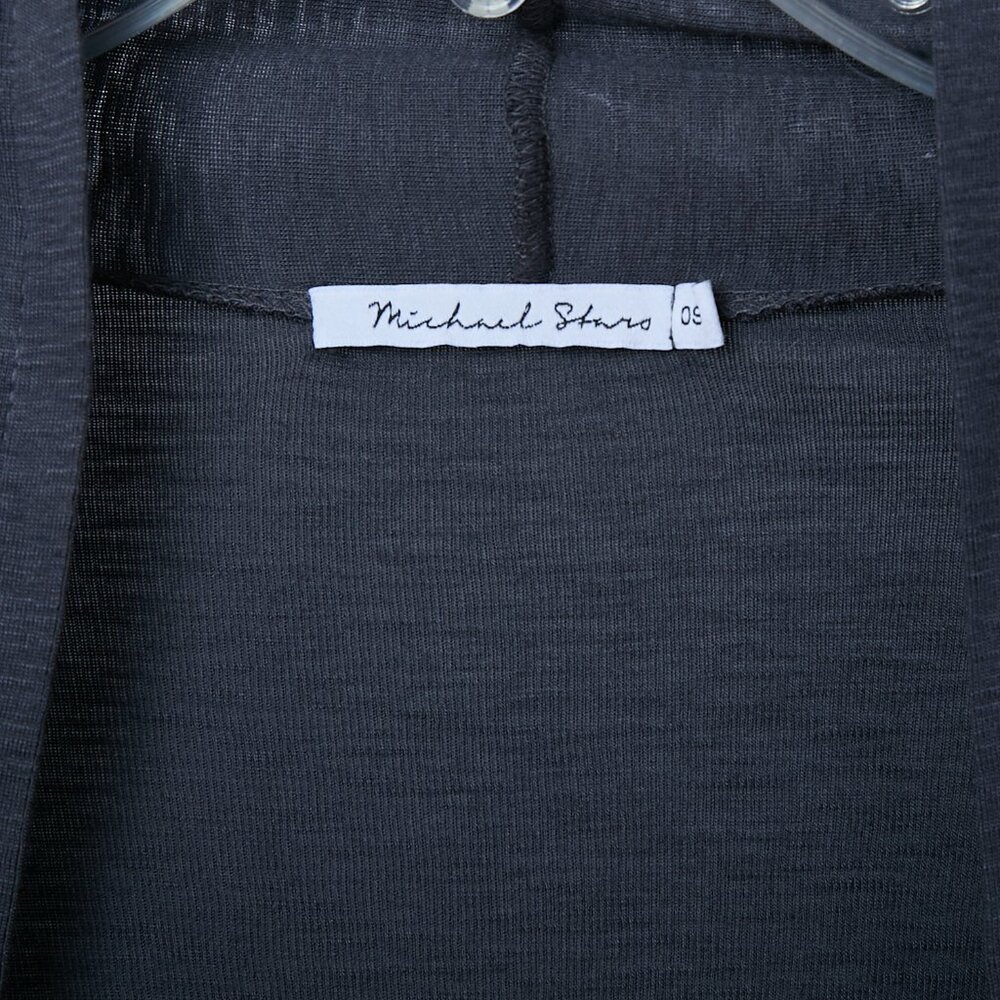 Michael Stars 3/4 Sleeve Lightweight Open Cardigan Effortless Chic Gray OS - Picture 3 of 7